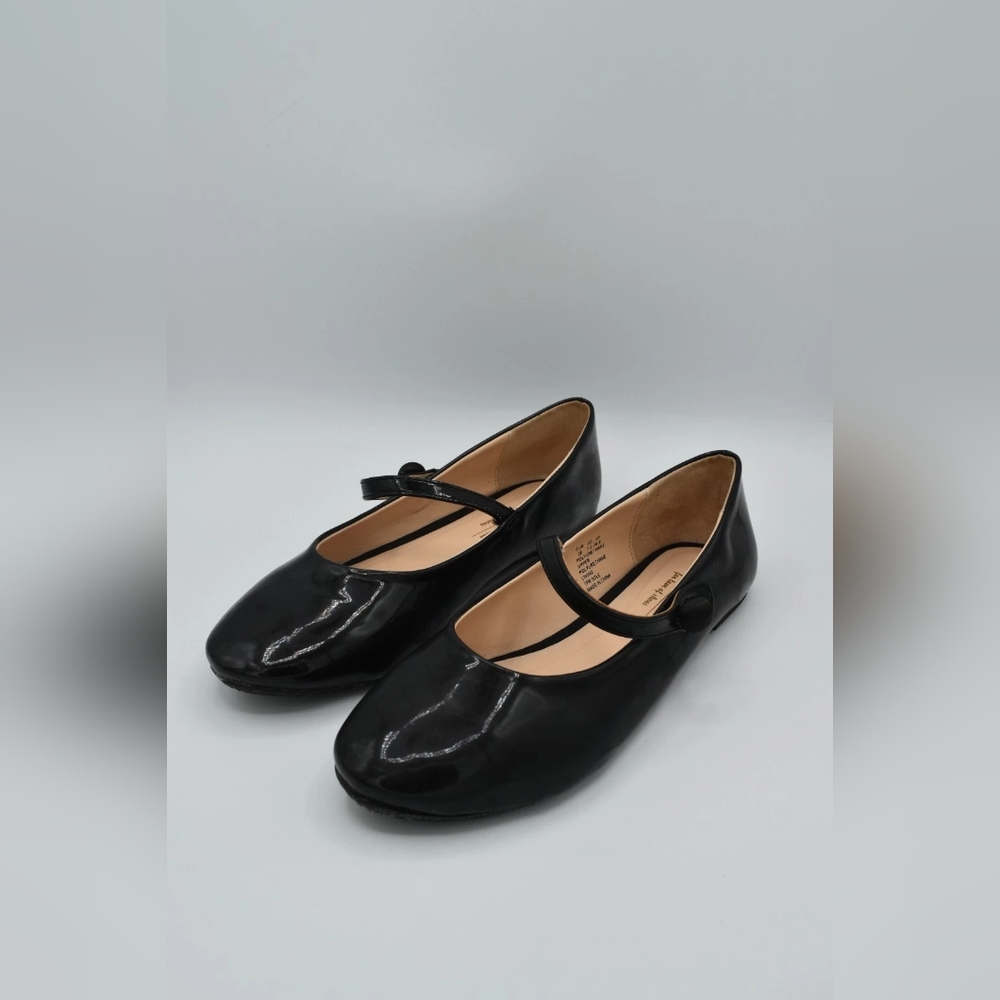 Black Patent Leather Mary Jane Flats